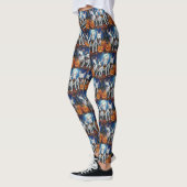 Leggings Bull Terrier Halloween Éffrayant (Gauche)