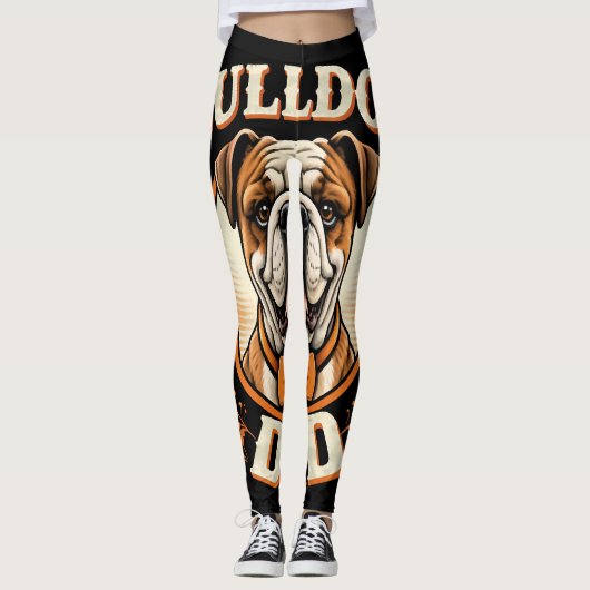 Leggings bulldog dad – cute vintage bulldog father’s day (Devant)