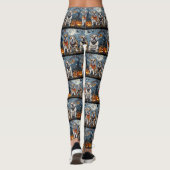 Leggings Bulldog Halloween Éffrayant (Dos)