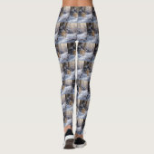 Leggings Bulldog Qu'Il Neige Noël Brossé (Dos)