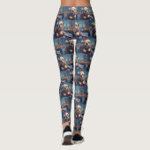Leggings Bulldog Roller Dessous de verre Noël (Dos)