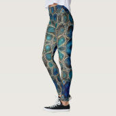 Leggings Bulle bleue à grande impression (Gauche)