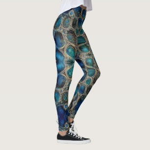 Leggings Bulle bleue à grande impression