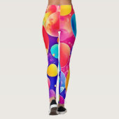 Leggings Bulle colorée Art Abstrait (Dos)