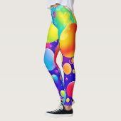 Leggings Bulle colorée Art Abstrait (Gauche)