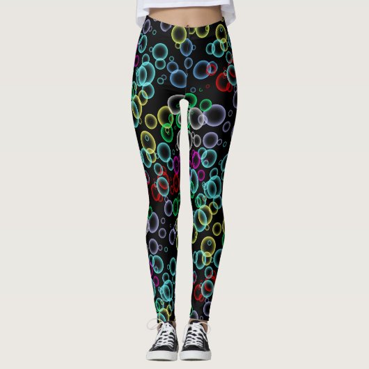 Leggings bulle motif 02.b Black BG (Devant)