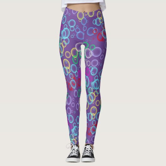Leggings bulle motif 02.b LPurple BG (Devant)