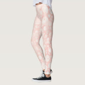 Leggings Bulles blanches roses pois (Gauche)