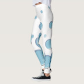 Leggings Bulles de savon bleu (Gauche)