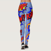 Leggings Bulles de texte personnalisées pour bande dessinée (Dos)