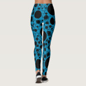 Leggings Bulles d'espace - Bleu ciel (Dos)
