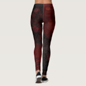 Leggings Bulles rouges foncées (Dos)