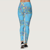 Leggings Bulles torrentielles en multicolores motif L Bleu (Dos)
