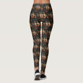 Leggings Bullmastiff Chiot Automne Citrouille de plaisir (Dos)