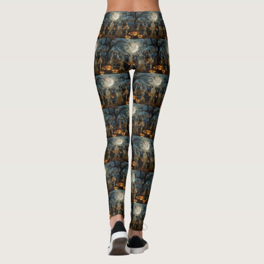 Leggings Bullmastiff Halloween Éffrayant (Dos)
