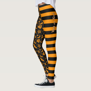Leggings Bumble Bee Stried Halloween Éffrayante sorcière Pl