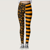 Leggings Bumble Bee Stried Halloween Éffrayante sorcière Pl (Devant)