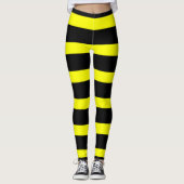 Leggings Bumble Bee Stripes Costume jaune et noir (Devant)