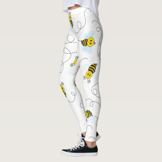 Leggings Bumblebee volant Jaune Noir Bumble Bee (Gauche)