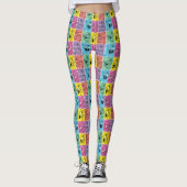 Leggings BUNNY™ - Expressions de blocs de couleur (Devant)