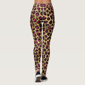 Leggings Burgundy et Gold Leopard Series Design 2 (Dos)