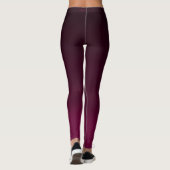 Leggings Burgundy Waves  (Dos)