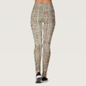 Leggings Burlap Hessian Arrière - plan Texture (Dos)