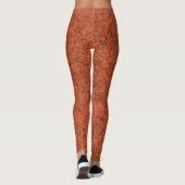 Leggings Burnt orange polaire (Dos)