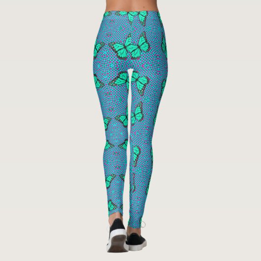 LEGGINGS BUTTERFLY BLEU (Dos)
