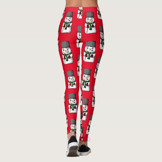 Leggings Button Eyed Snowman (Dos)