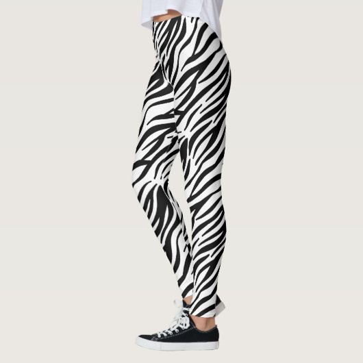 Leggings BW d'impression Zebra (Gauche)