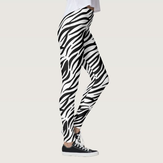 Leggings BW d'impression Zebra (Droite)