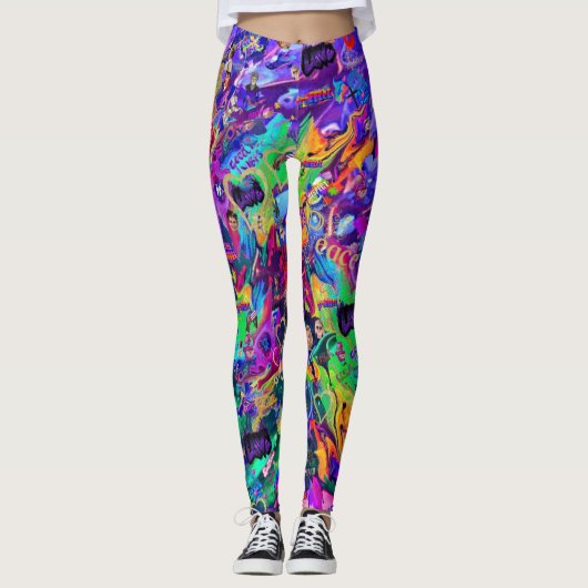 Leggings C’est juste un graffiti de CBDOilPrincess (Devant)