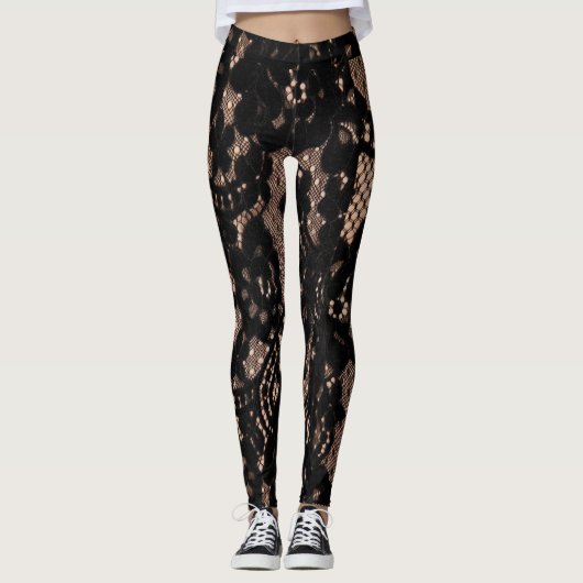 Leggings Cabaret Black Lace (Devant)