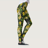 Leggings Caché en rose, jaune et vert (Droite)