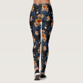 Leggings Caché en rose, orange et bleu (Dos)