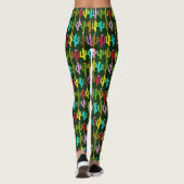 Leggings Cactus de Noël décoré pour les fêtes  (Dos)