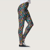 Leggings Cactus dessinés à la main dans le Motif Style d'es (Droite)