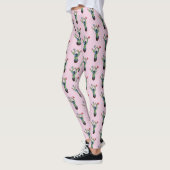 Leggings Cactus épineux avec des fleurs (Gauche)