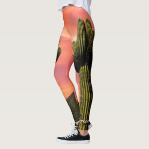 Leggings Cactus géant de Saguaro, guêtres nommées