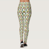 Leggings Cactus Intérieur & Succulents Dans Les Pots Motif (Dos)