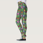 Leggings Cactus mignon dans le motif de planteurs (Gauche)