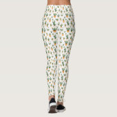 Leggings Cactus pointillés sur blanc (Dos)