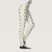 Leggings Cactus pointillés sur blanc (Droite)