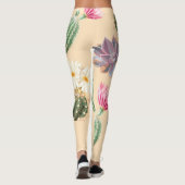 Leggings Cactus Succulent : Motif de détail élevé (Dos)