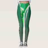Leggings Cactus vert plante pastel feuille (Devant)