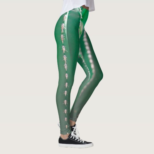 Leggings Cactus vert plante pastel feuille (Droite)