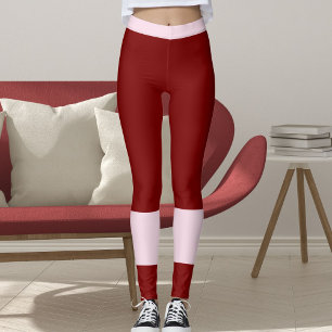 Leggings Cadeau classique rouge rose Saint-Valentin pour pe