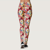 Leggings Cadeau d'anniversaire | Composition florale vibran (Dos)