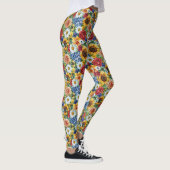 Leggings Cadeau d'anniversaire | Composition florale vibran (Droite)